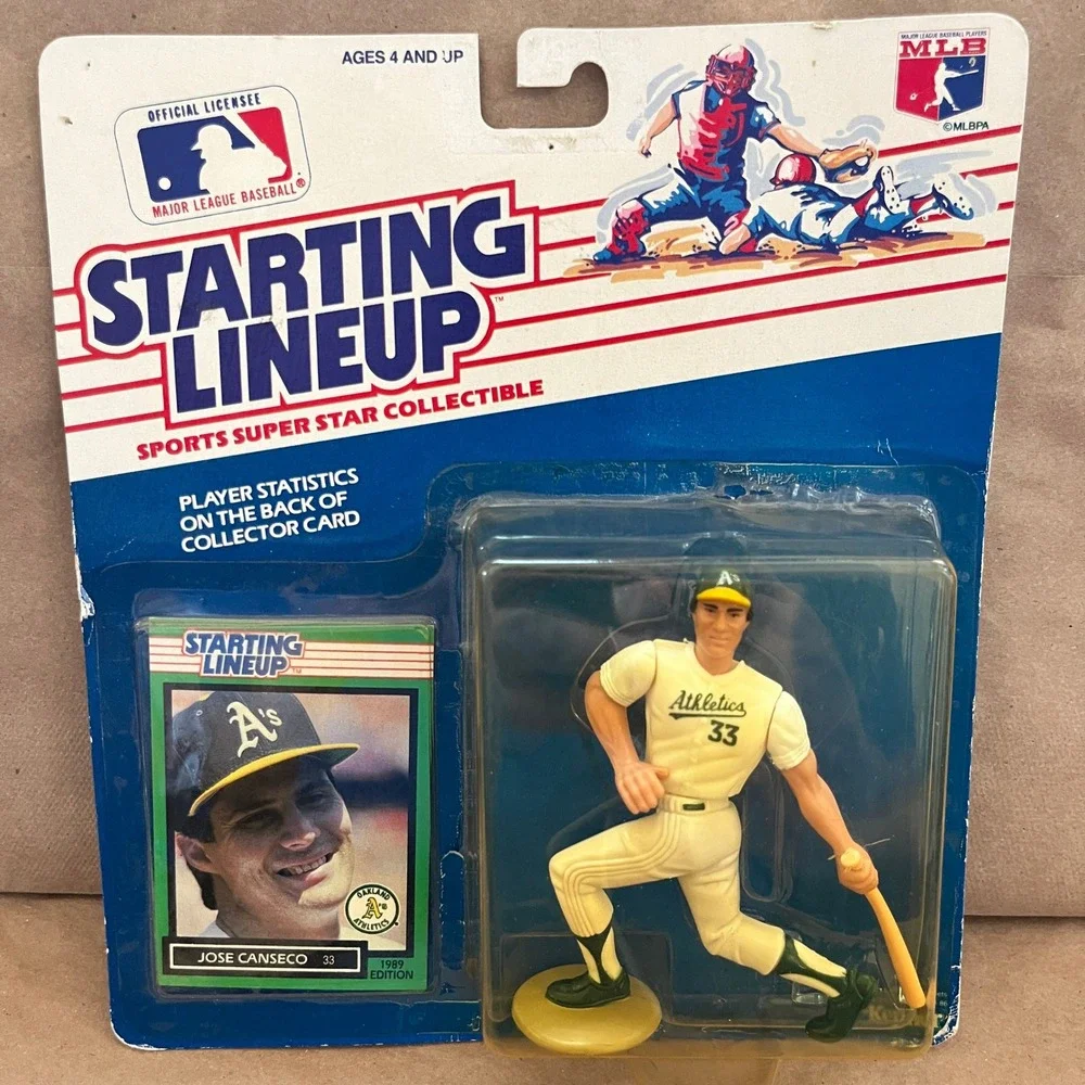 1989 Kenner Starting Lineup Jose Canseco Oakland Athletics Figure with Card